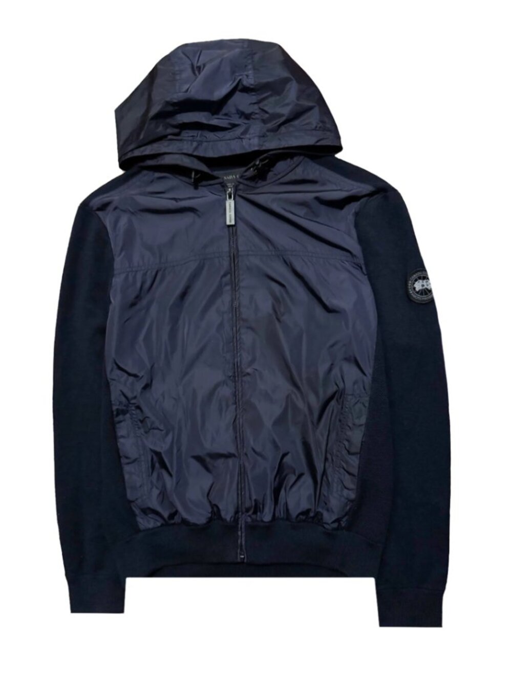 CANADA GOOSE WindBridge Merino Wool Hoodie in Marine [$550] | Size XL